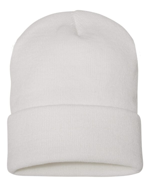 White Cuffed Beanie